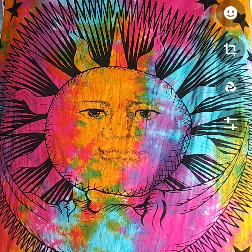Sun and moon tapestry